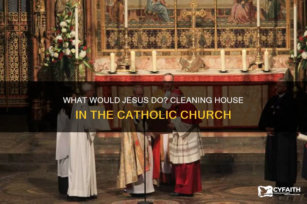 what would jesus do clean house in the catholic