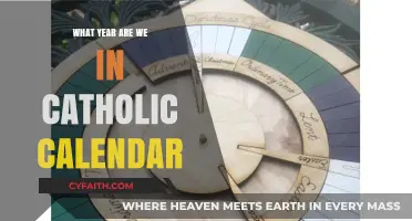 The Catholic Calendar: What Year Are We In?