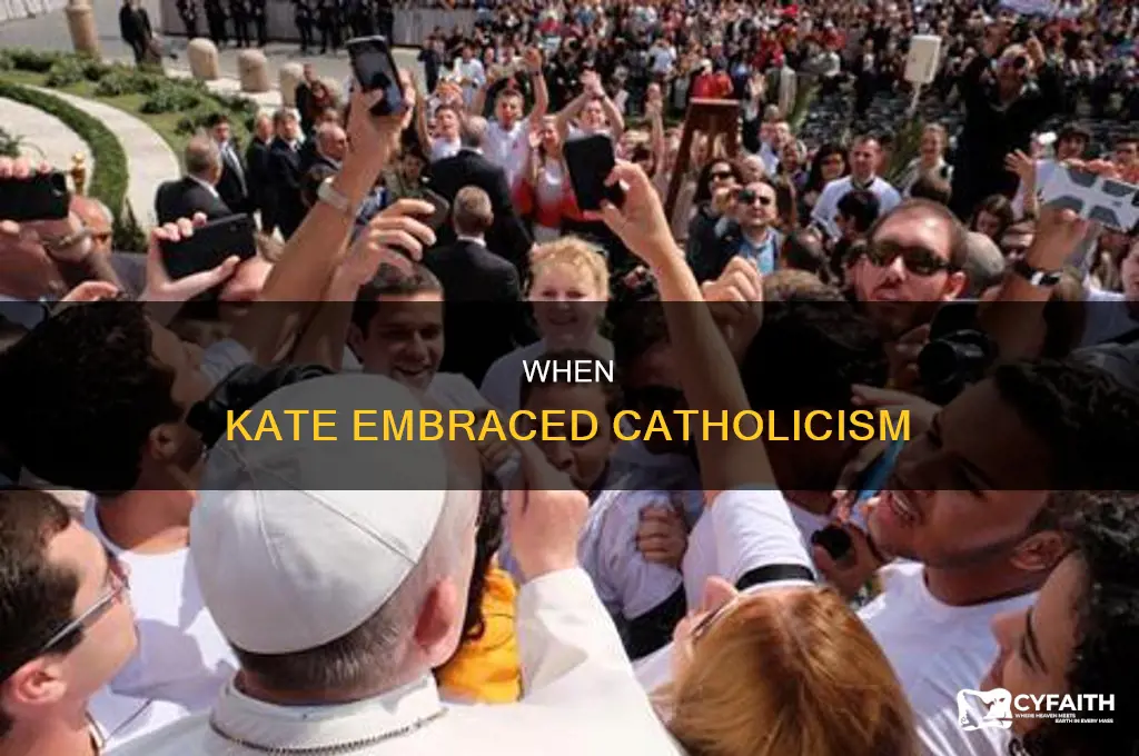 what year did kate smkth become catholic