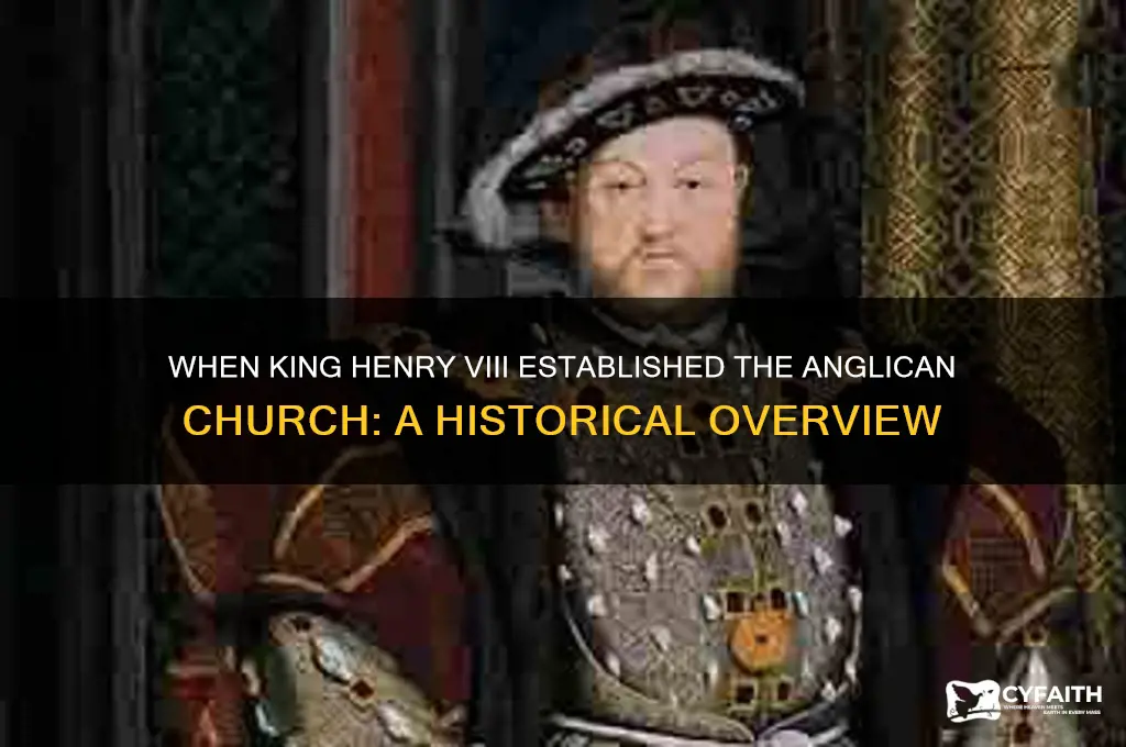 what year did king henry create anglican church