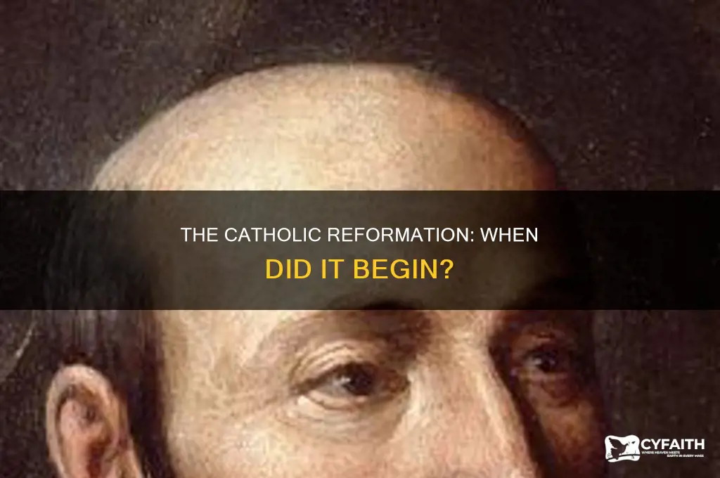 what year did the catholic reformation start