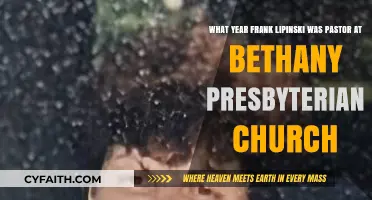 Frank Lipinski's Pastorate at Bethany Presbyterian Church: The Year Revealed