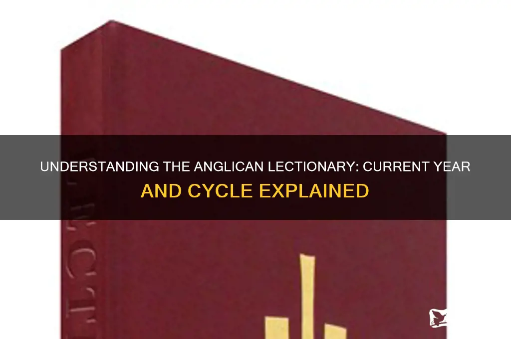 what year is it in the anglican lectionary