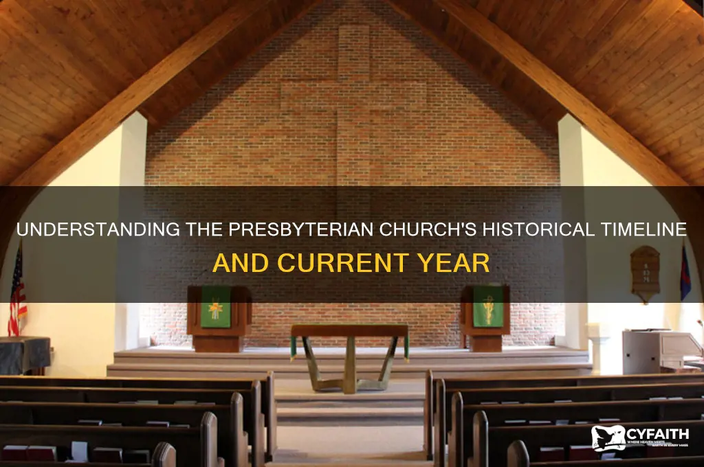 what year is the presbyterian in