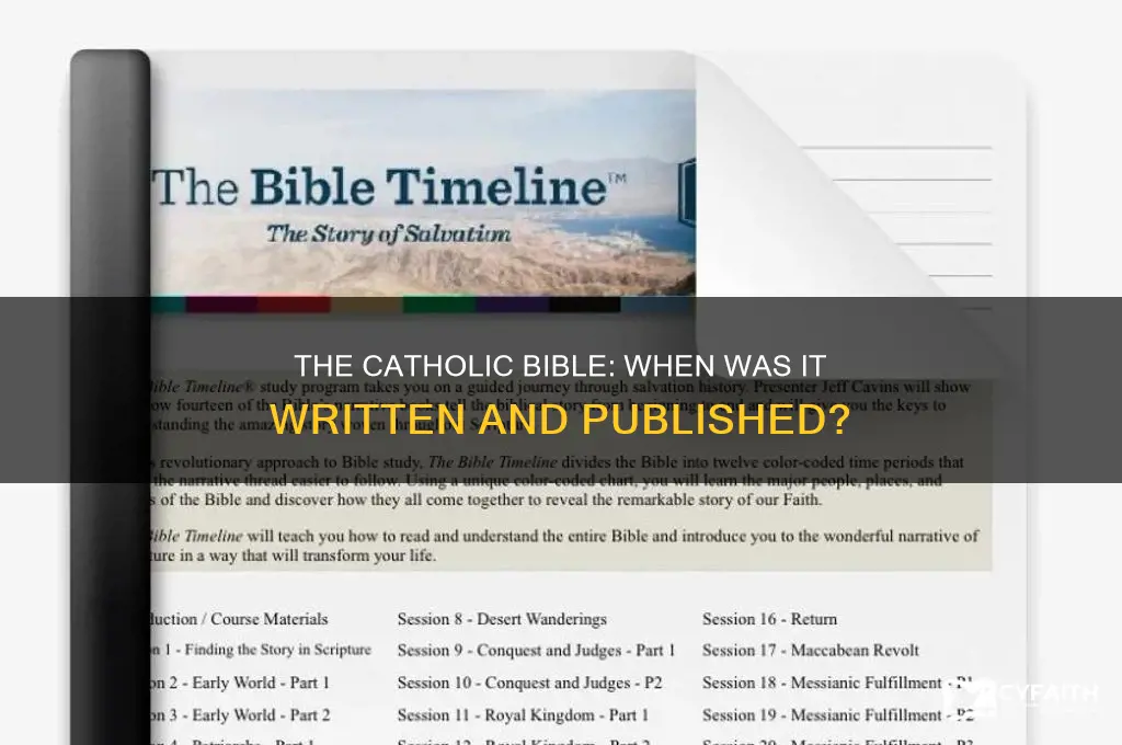 what year was the catholic written and published