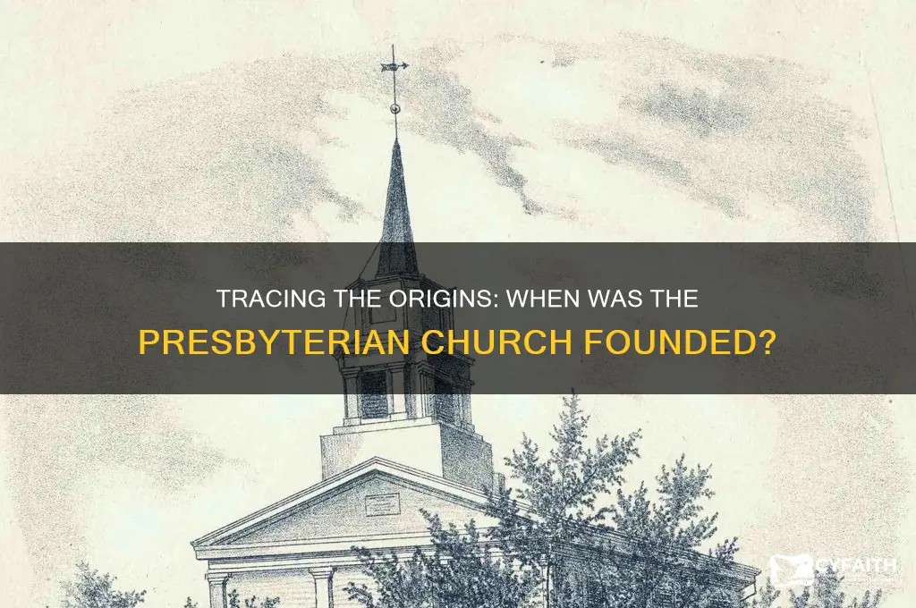 what year was the presbyterian church founded