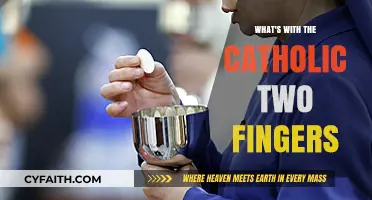 The Catholic Sign: Two Fingers, One Meaning