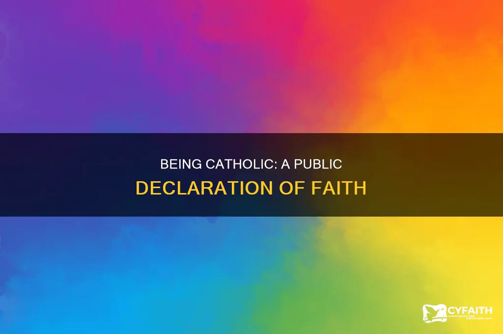 when a catholic declares they are catholic