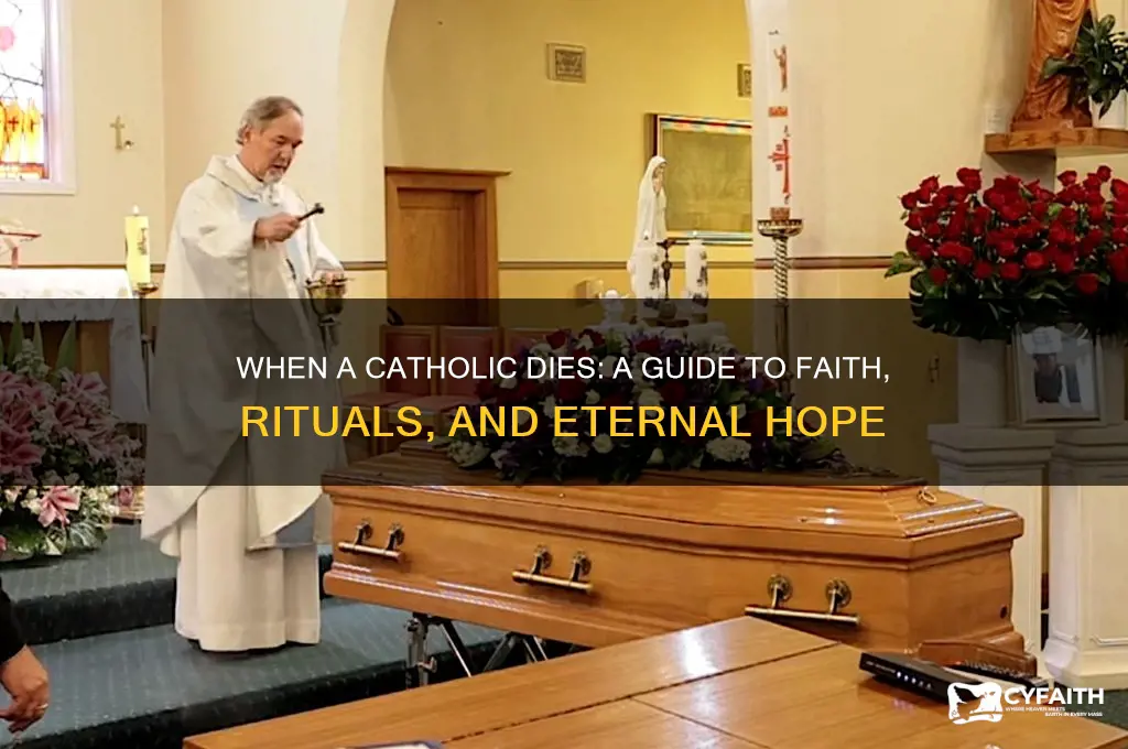 when a catholic dies book