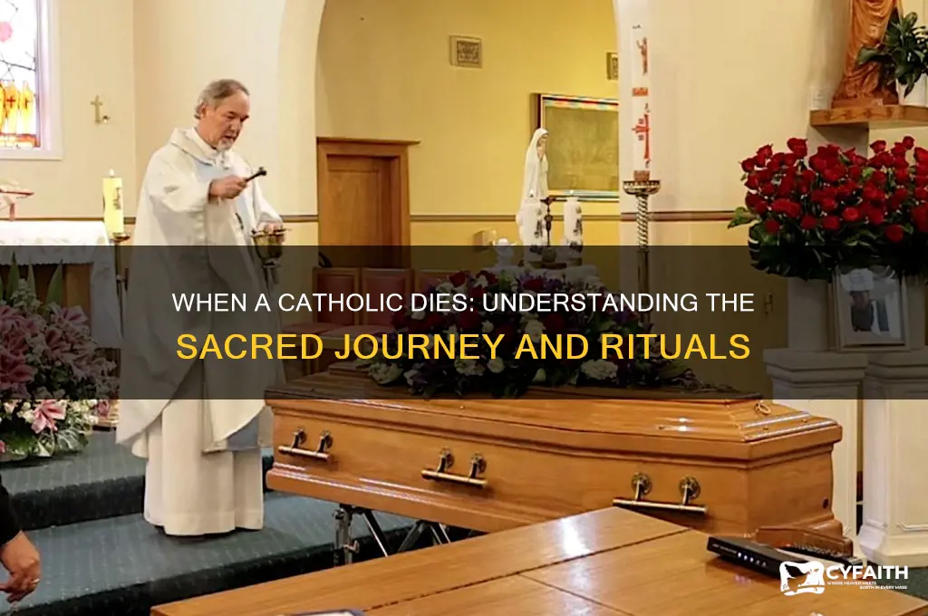 when a catholic dies