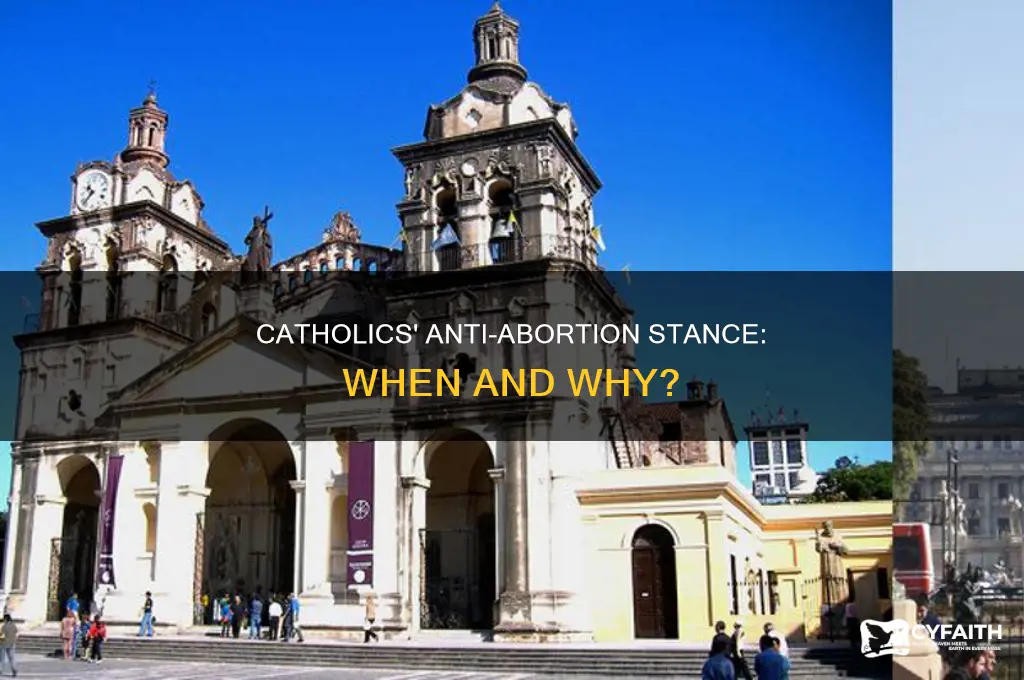 when and why did catholics become anti abortion