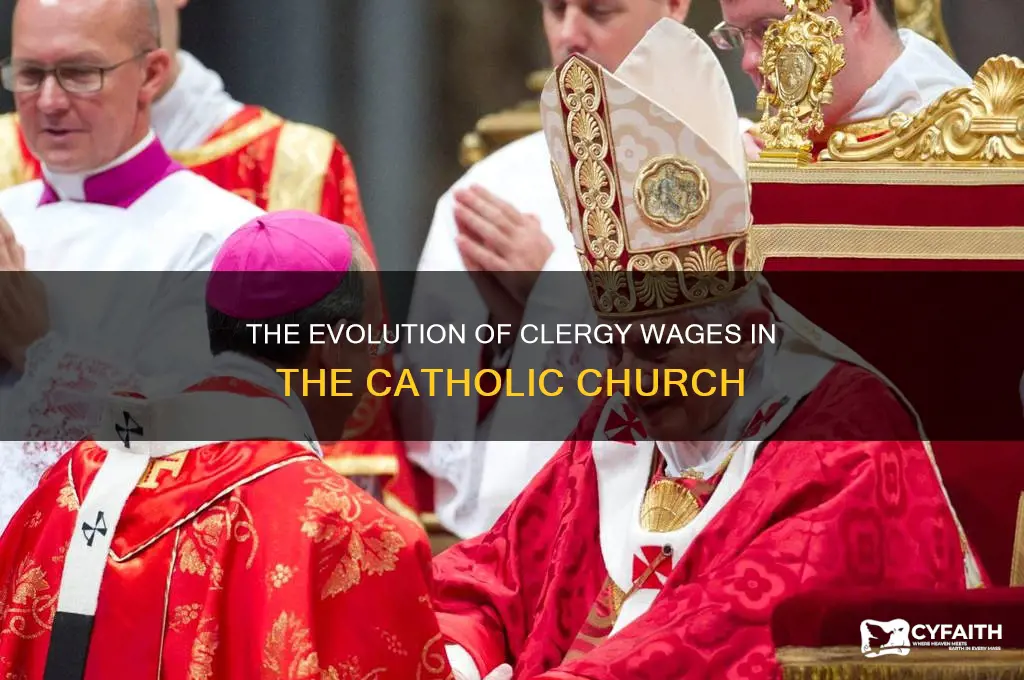 when and why did the catholic clergy start receiving wages