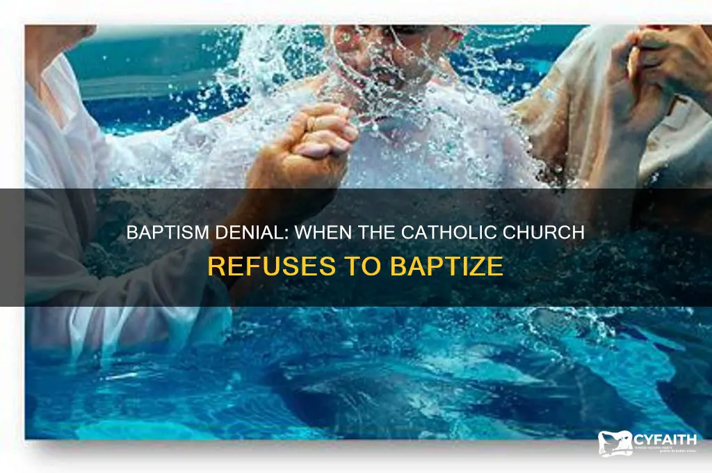 when are baptisms nit allowed catholic