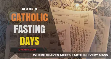 Fasting Days: Catholic Calendar Guide