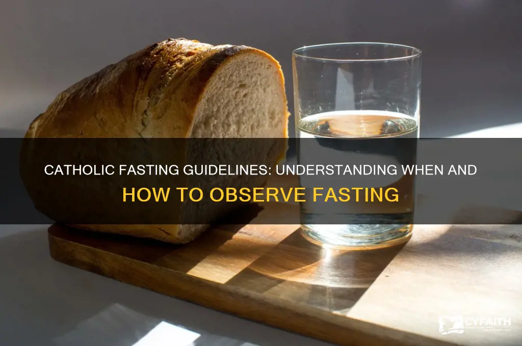 when are you supposed to fast as a catholic