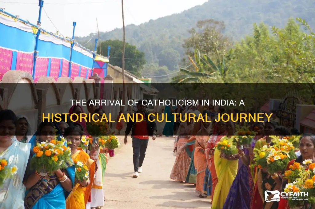 when catholic come to india