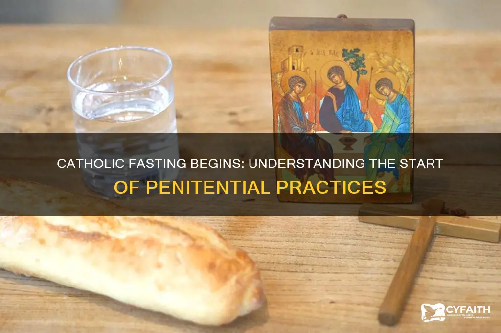 when catholic fasting starts