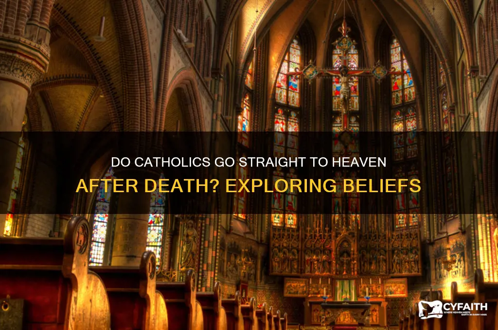 when catholics die do they go straight to heaven