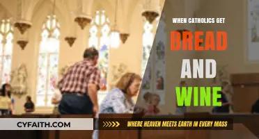 The Holy Communion: Catholics Receive Bread and Wine