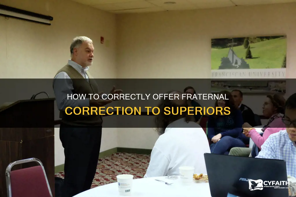 when correct superiors catholic fraternal correction