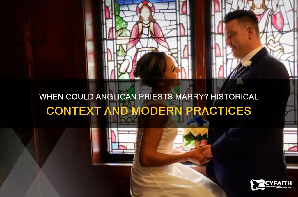 when could anglican priests marry