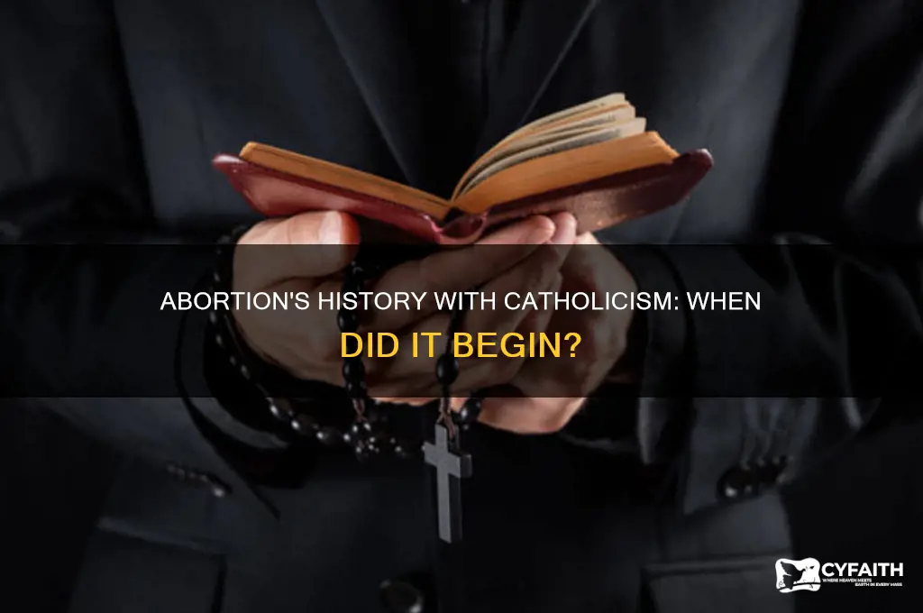 when did abortion become a catholic issue