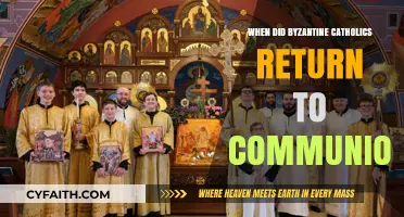 The Byzantine Catholics' Return to Communion