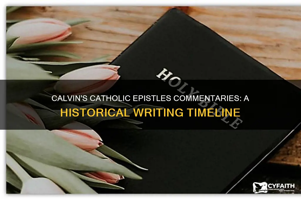 when did calvin write his commentaries on the catholic epistles