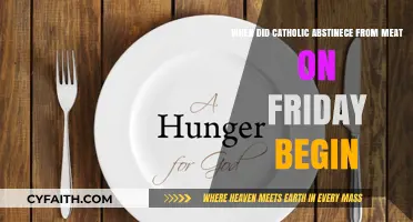 Origins of Catholic Friday Meat Abstinence: A Historical Perspective