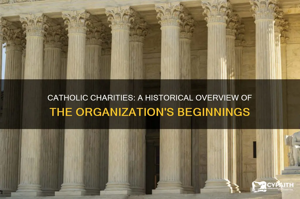 when did catholic charities begin as an organization