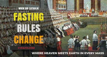 Evolution of Catholic Fasting Rules Over Time