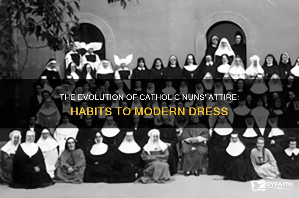when did catholic nuns stop wearing habits