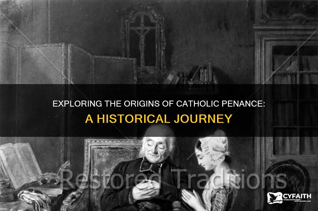 when did catholic penanace start