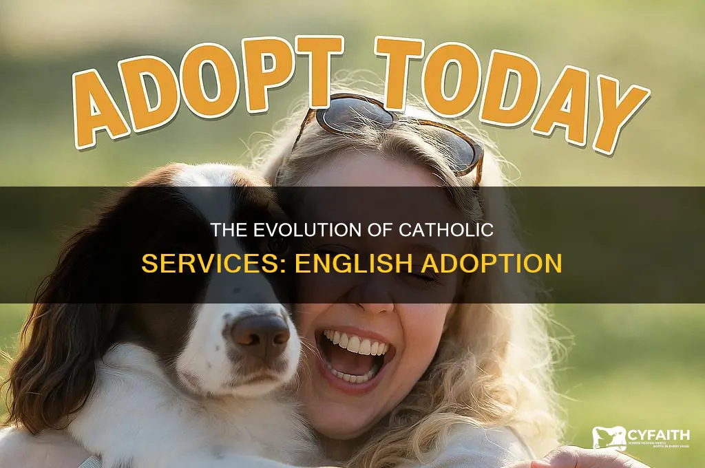 when did catholic services start using english