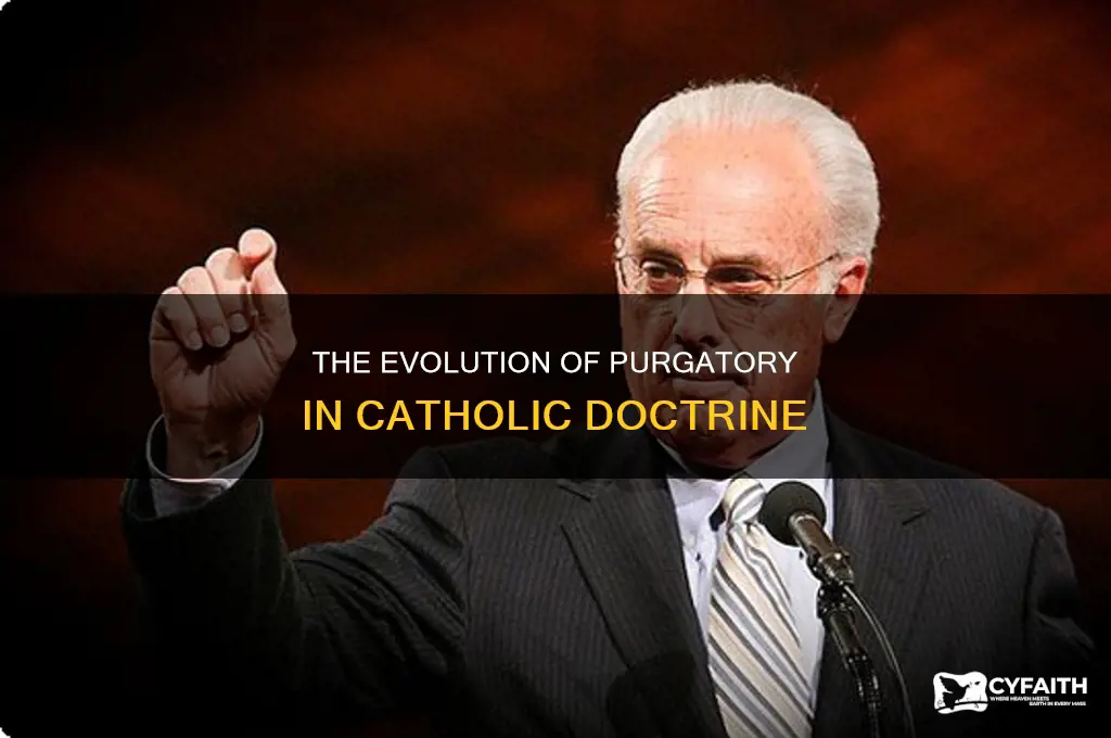 when did catholics add purgatory to their doctrine
