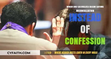 Reconciliation vs. Confession: When Did Catholics Shift Terminology?