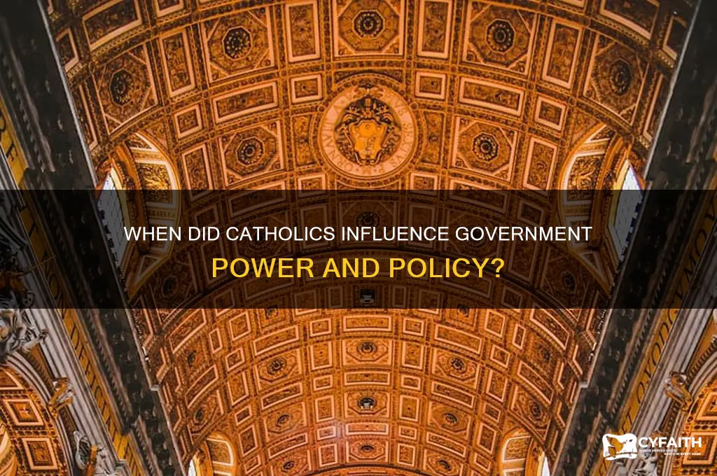when did catholics control government