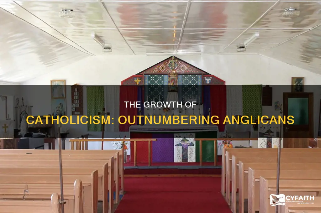 when did catholics first outnumber anglicans