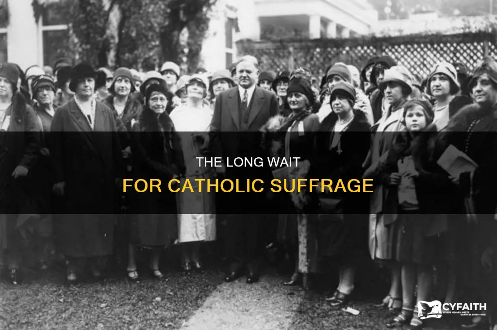 when did catholics get right to vote