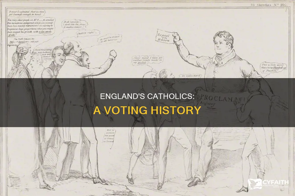 when did catholics get the vote in england