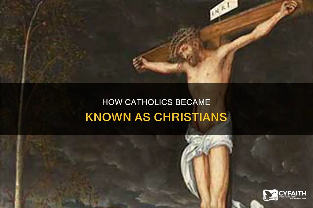 when did catholics start being called christians