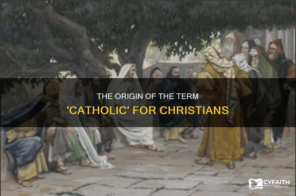 when did catholics start calling themselves catholics