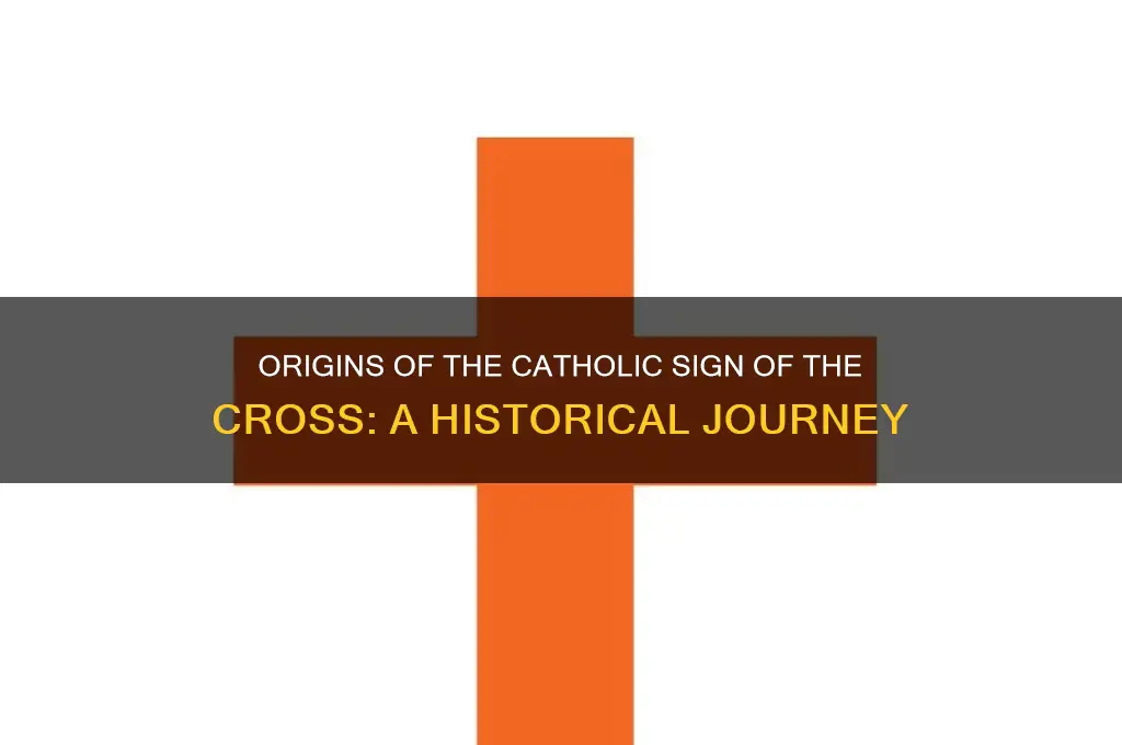 when did catholics start making the sign of the cross