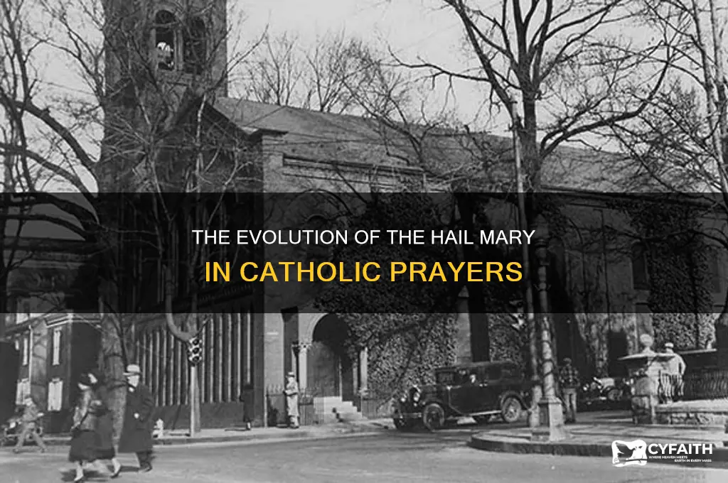 when did catholics start saying hail marys