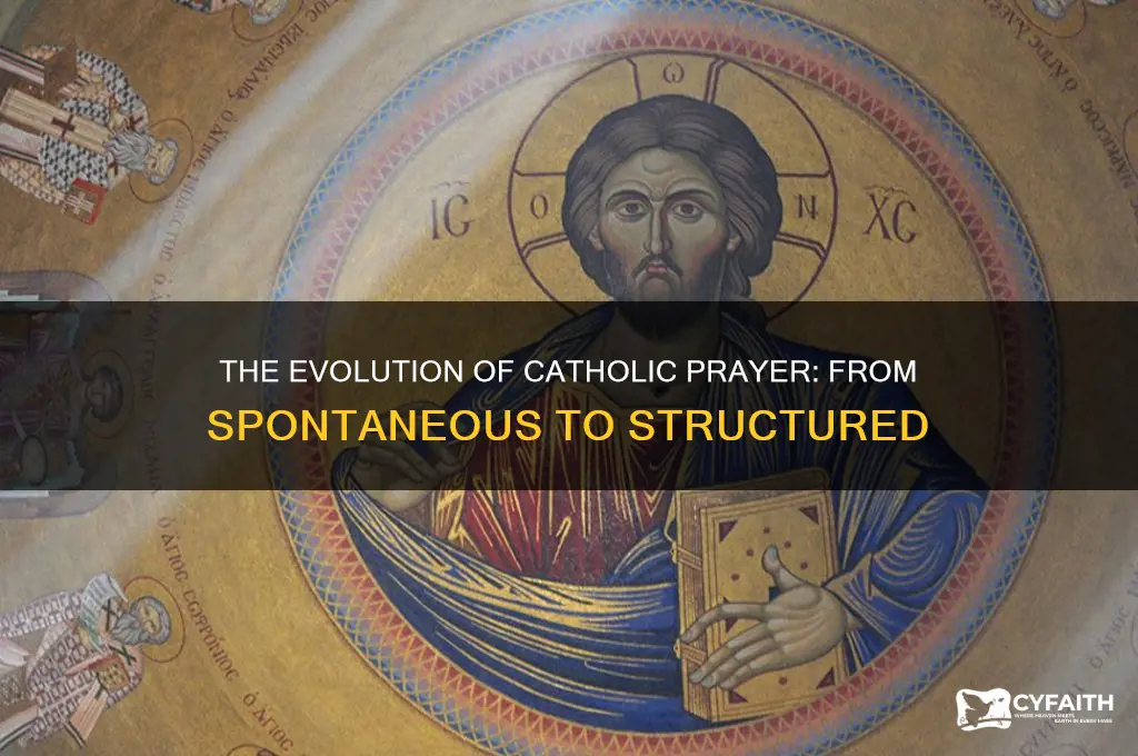 when did catholics start using set prayers