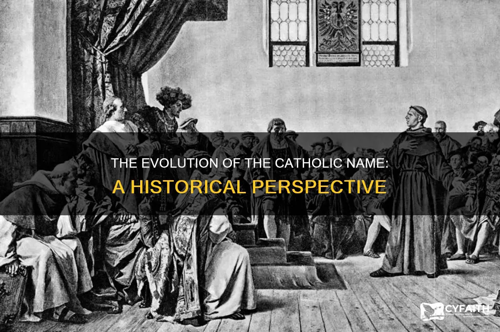 when did catholics start using the name catholic