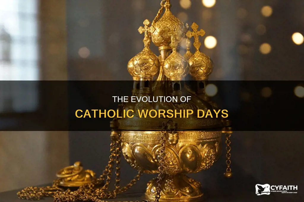 when did catholics start worshipping on sunday