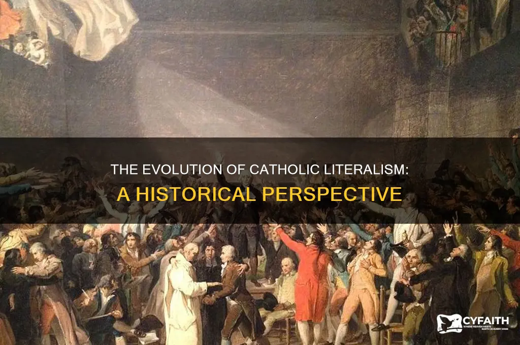 when did catholics stop being literalists