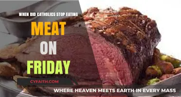 Catholics' Friday Meat Fast: When and Why?
