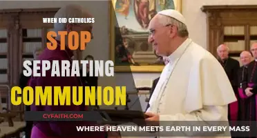 Communion Separation: When Catholics Embraced Unity